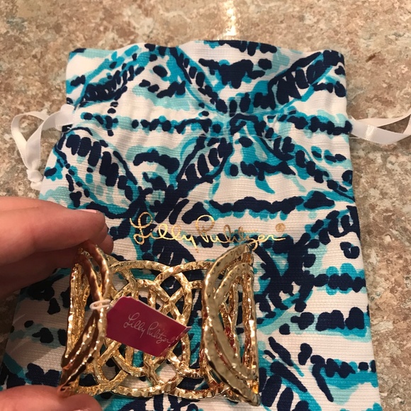 Lilly Pulitzer Swirling Sea Cuff BNWT - Picture 6 of 10
